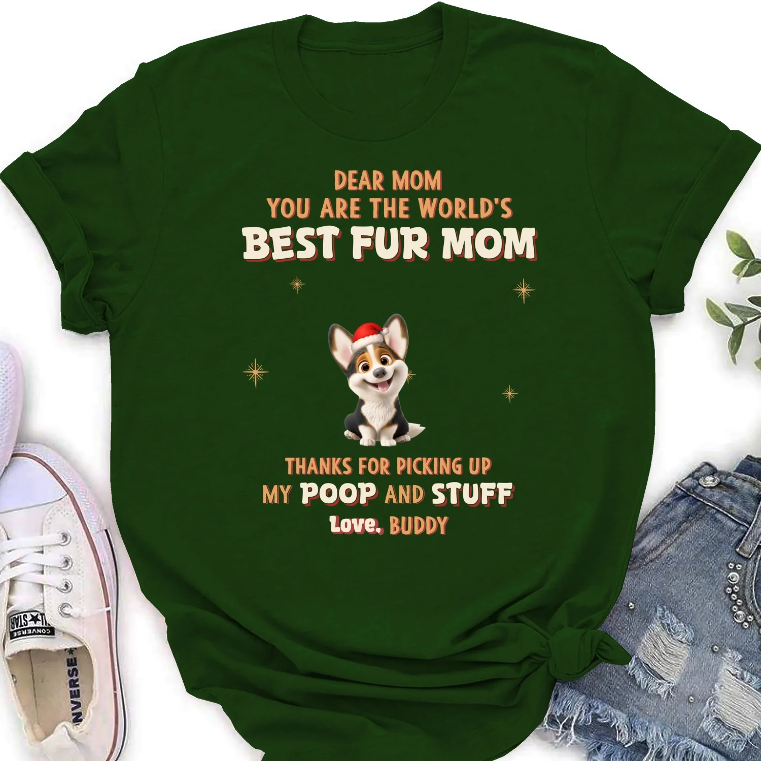 Picking Our Poop Ver Pet - Personalized Custom Women's T-Shirt - Image 7