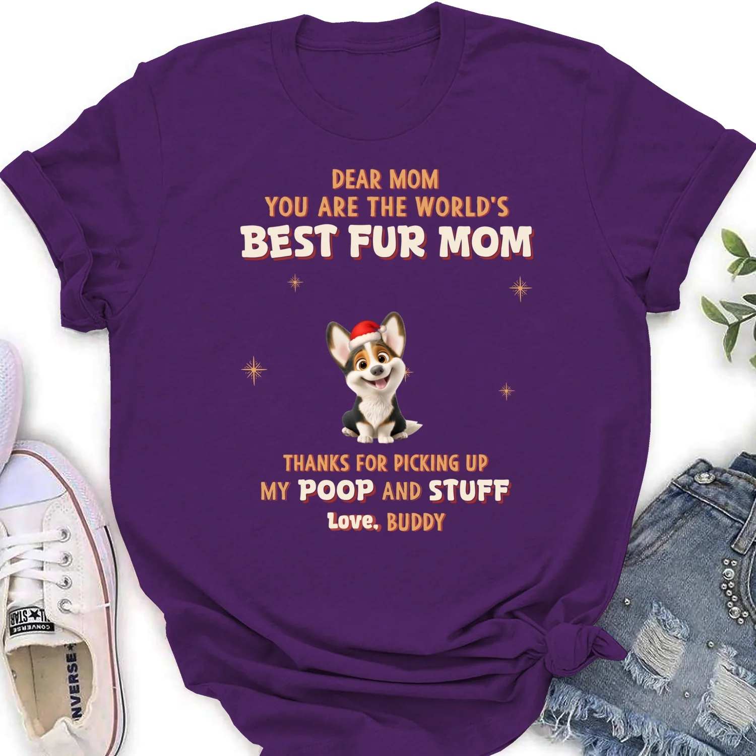 Picking Our Poop Ver Pet - Personalized Custom Women's T-Shirt - Image 8