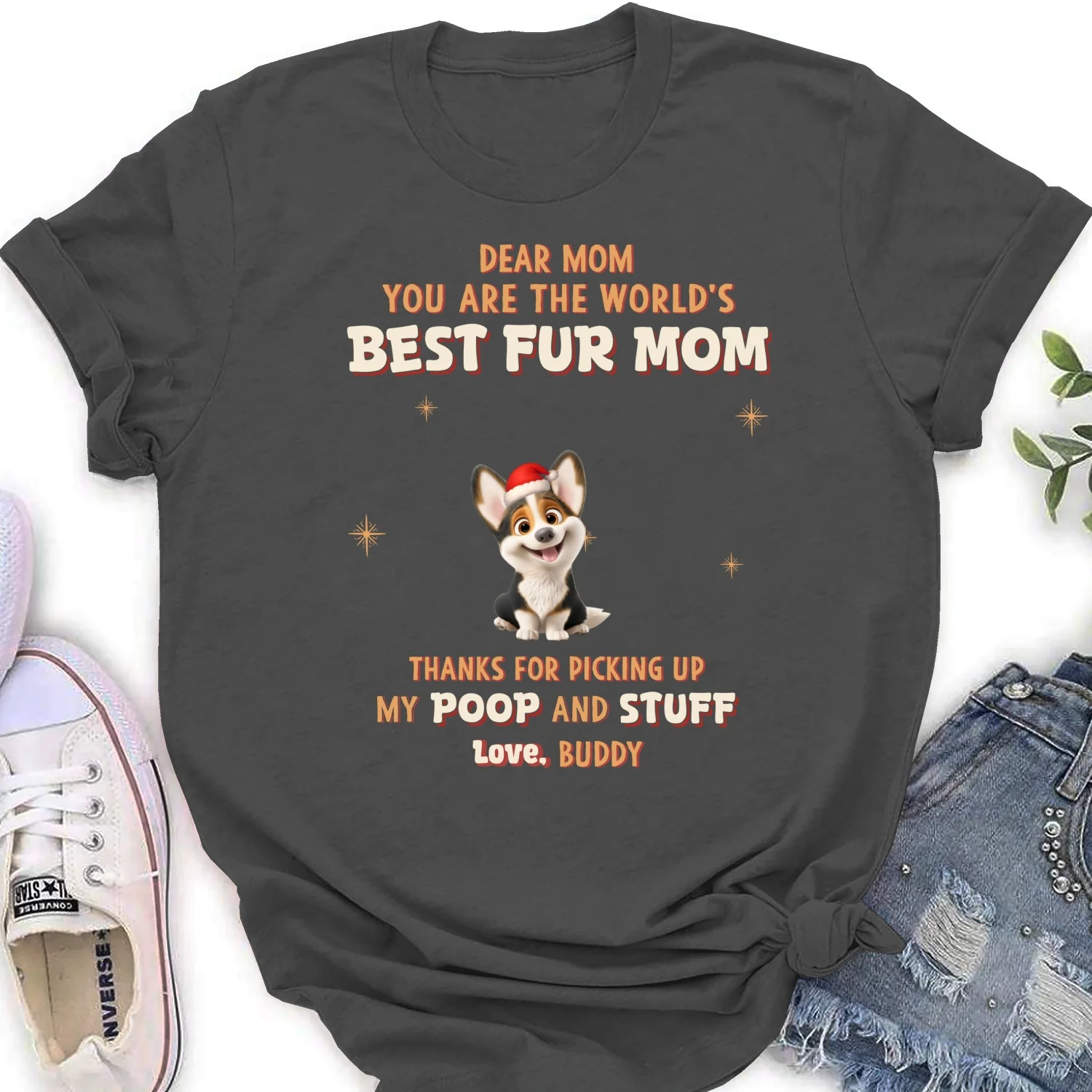 Picking Our Poop Ver Pet - Personalized Custom Women's T-Shirt - Image 9