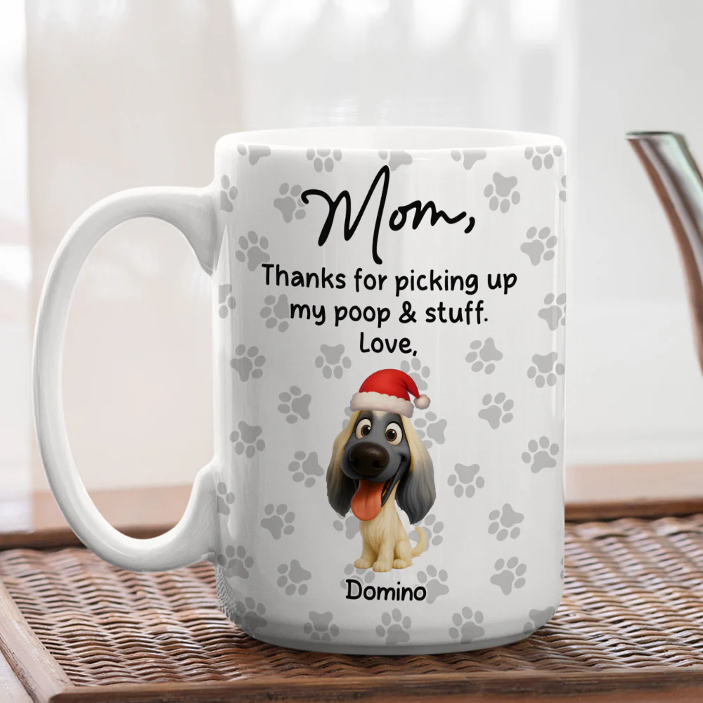 Picking Up My Poo And Stuff - Personalized Custom Coffee Mug - Image 2