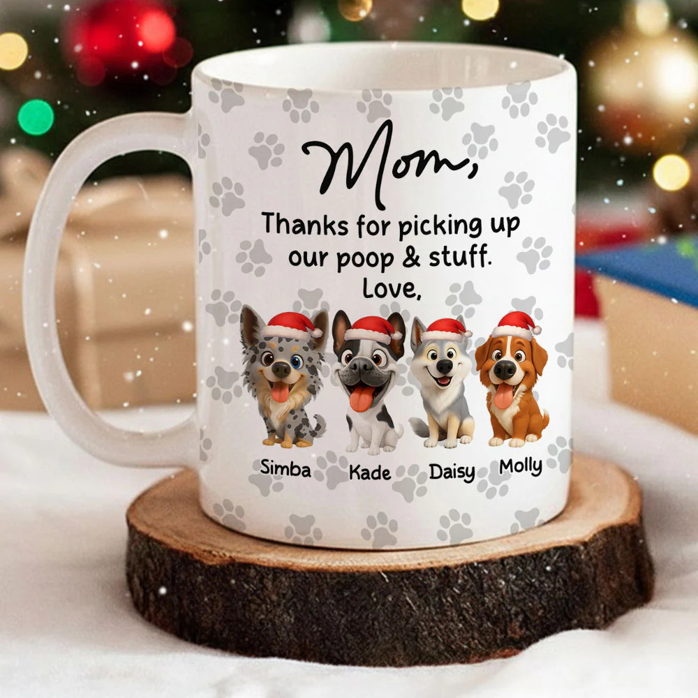 Picking Up My Poo And Stuff - Personalized Custom Coffee Mug - Image 5