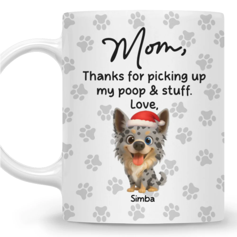 Picking Up My Poo And Stuff - Personalized Custom Coffee Mug - Image 7