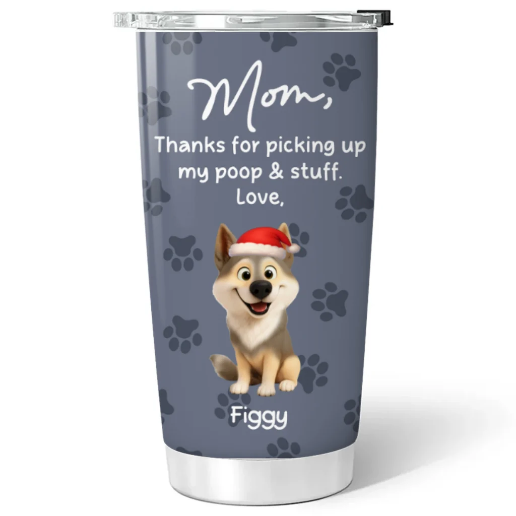 Picking Up My Poo And Stuff - Personalized Custom Tumbler - Image 5