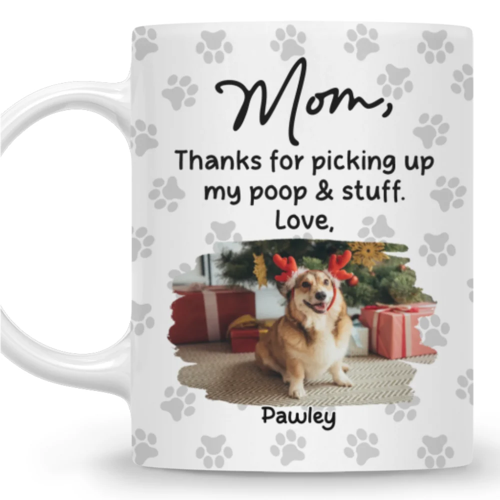 Picking Up My Poo And Stuff Photo - Personalized Custom Coffee Mug - Image 7
