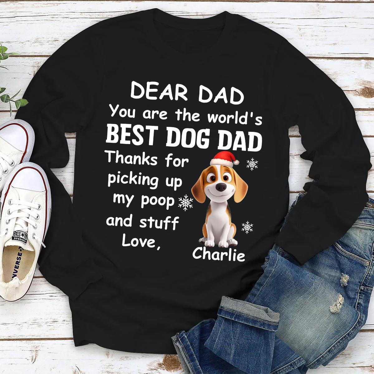 Picking Up Our Stuff - Personalized Custom Long Sleeve T-shirt - Image 2