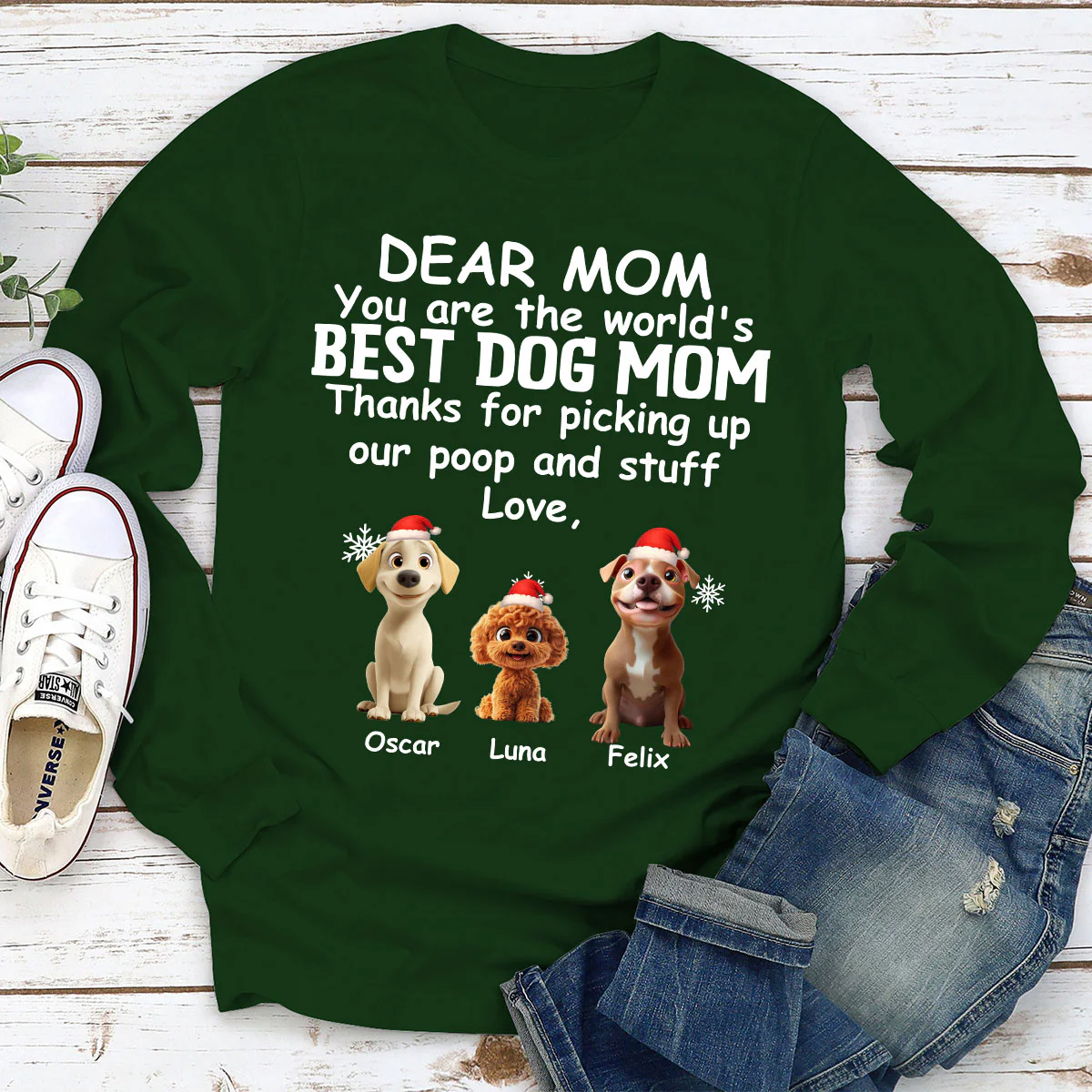 Picking Up Our Stuff - Personalized Custom Long Sleeve T-shirt - Image 4