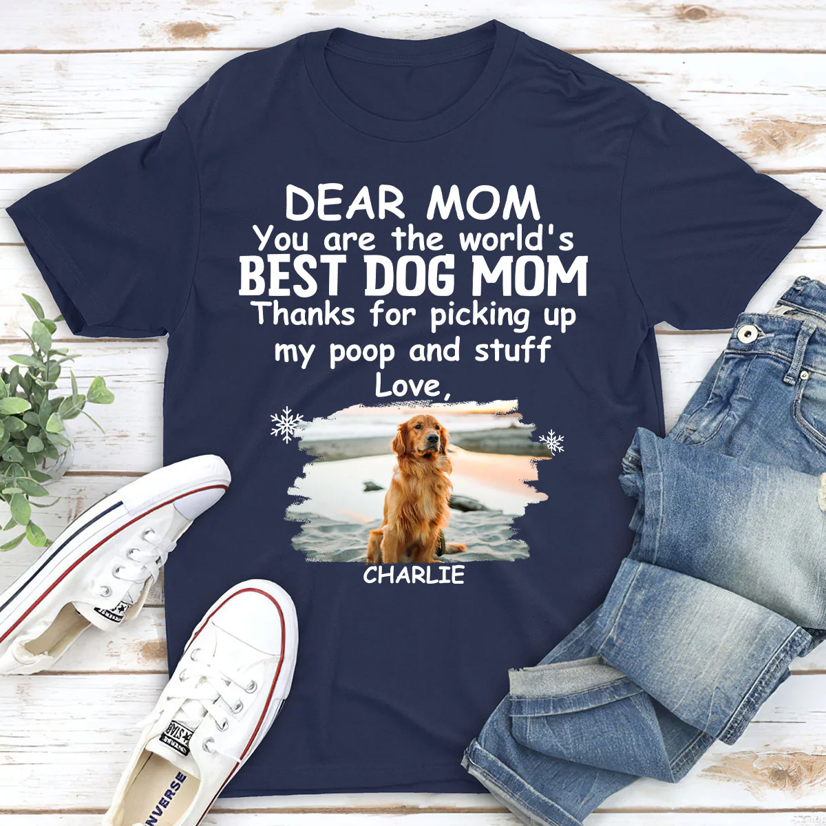 Picking Up Our Stuff Photo - Personalized Custom Unisex T-shirt - Image 2