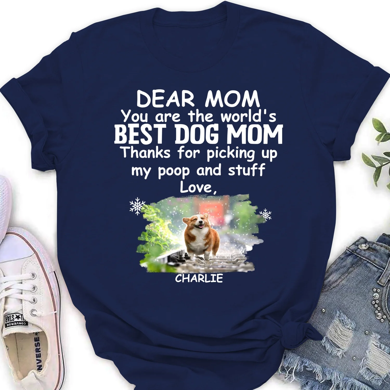 Picking Up Our Stuff Photo - Personalized Custom Women's T-shirt - Image 6