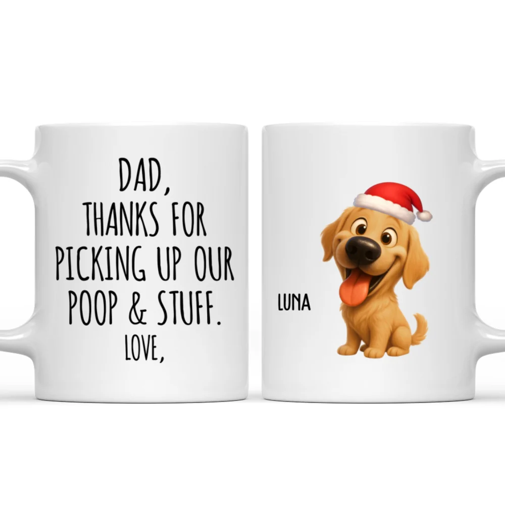 Picking Up Poo In Christmas - Personalized Custom Coffee Mug - Image 8