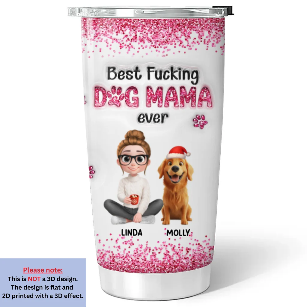 Pinky Blink - Personalized Custom 3D Inflated Effect Tumbler - Image 5