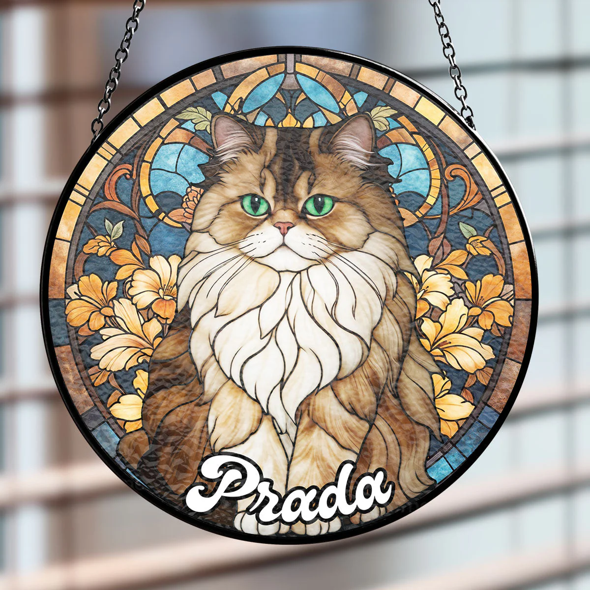 Portrait From Photo - Personalized Custom Window Hanging Suncatcher - Image 2
