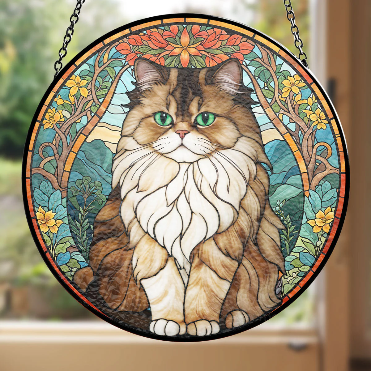 Portrait From Photo - Personalized Custom Window Hanging Suncatcher - Image 5