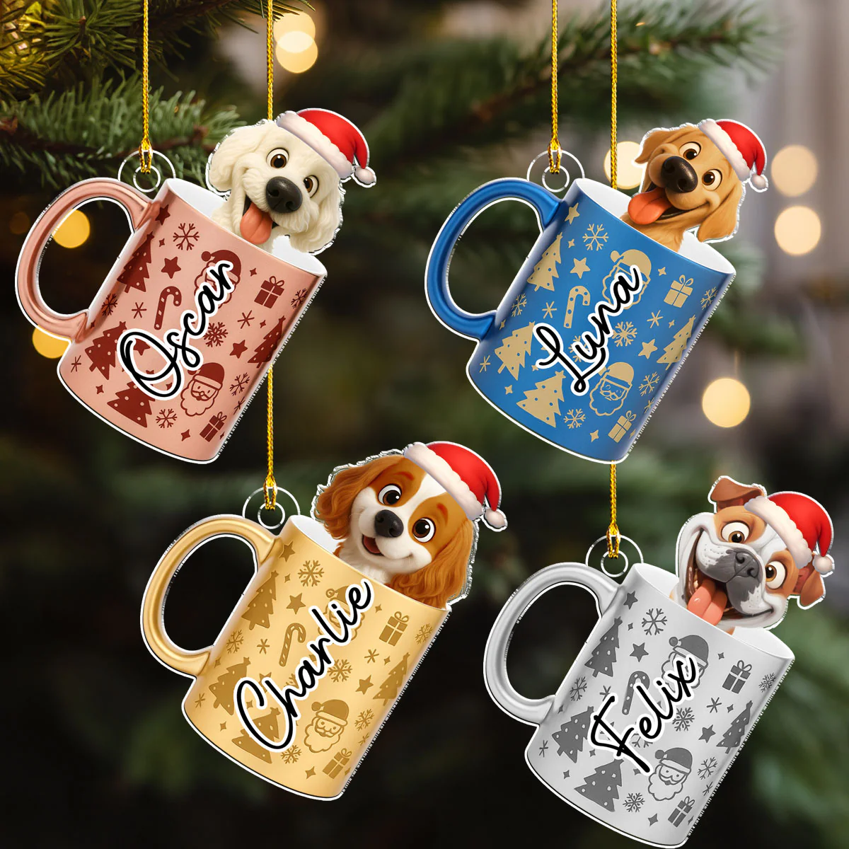 Pouring You Out - Personalized Custom 3D Effect Acrylic Ornament - Image 5