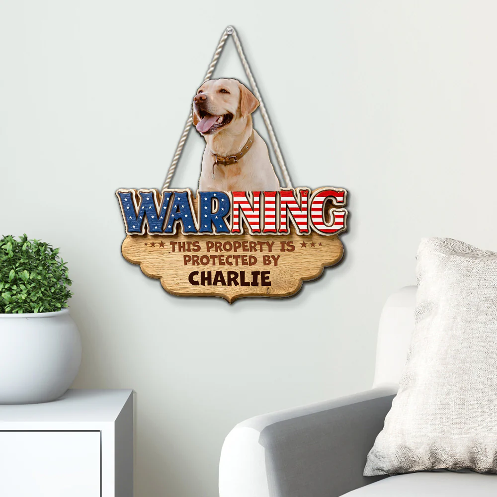  Property Belongs To Photo - Personalized Custom 3D Effect Wood Sign - Image 2