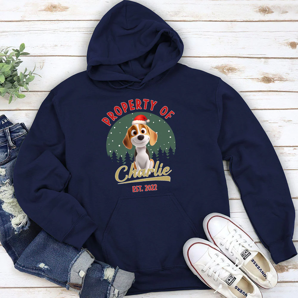Property Of Funny Dogs - Personalized Custom Hoodie - Image 2