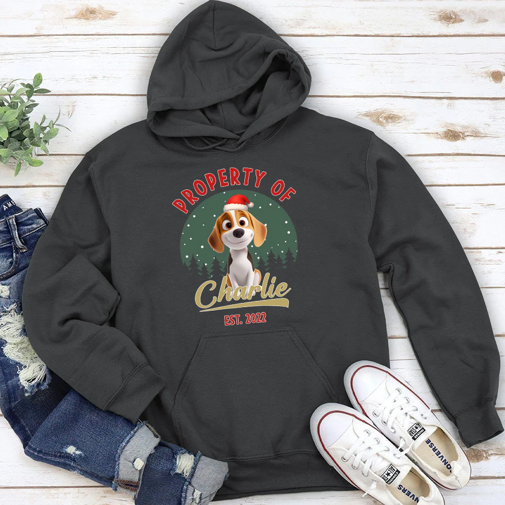Property Of Funny Dogs - Personalized Custom Hoodie - Image 4