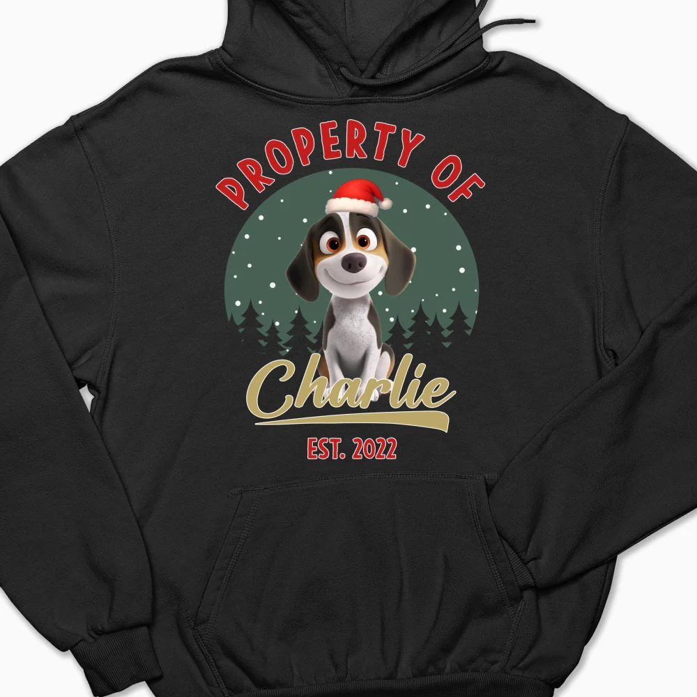 Property Of Funny Dogs - Personalized Custom Hoodie - Image 7