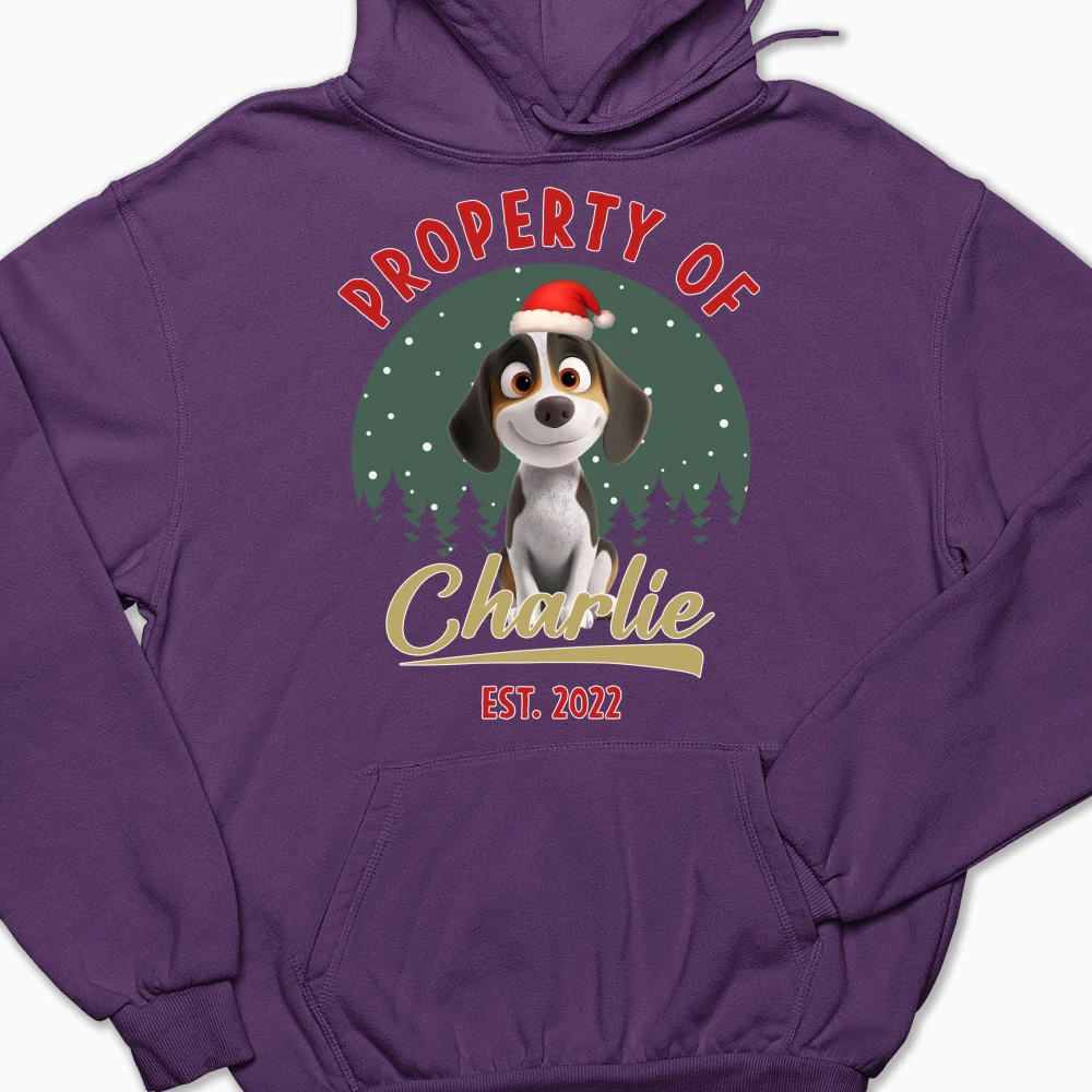 Property Of Funny Dogs - Personalized Custom Hoodie - Image 9