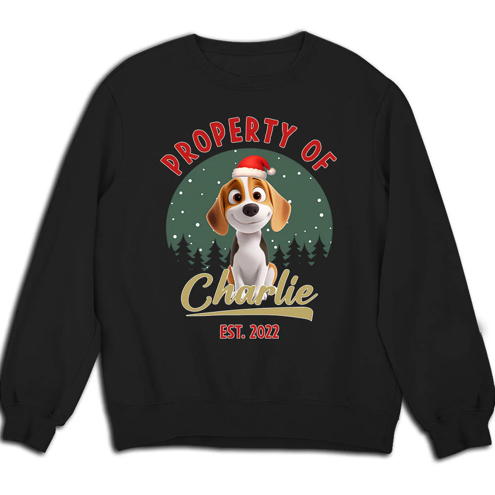Property Of Funny Dogs - Personalized Custom Sweatshirt