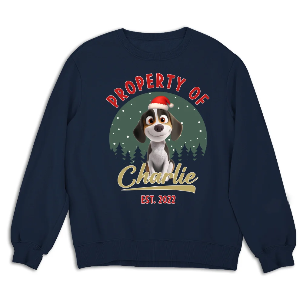 Property Of Funny Dogs - Personalized Custom Sweatshirt - Image 6
