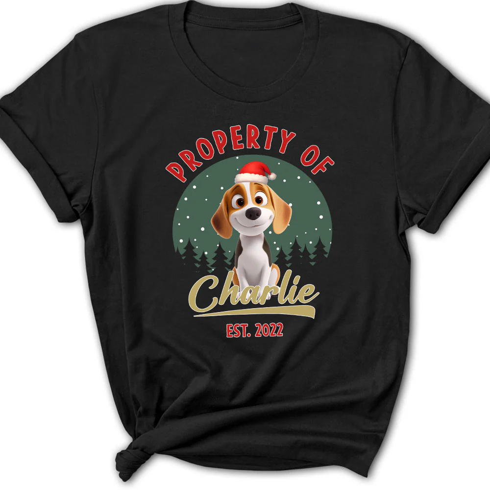 Property Of Funny Dogs - Personalized Custom Women T-Shirt