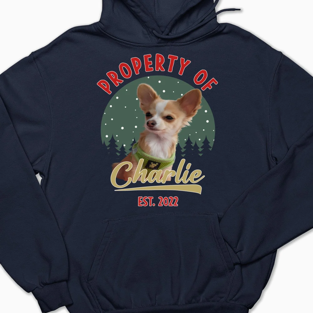 Property Of Funny Dogs Photo - Personalized Custom Hoodie - Image 6