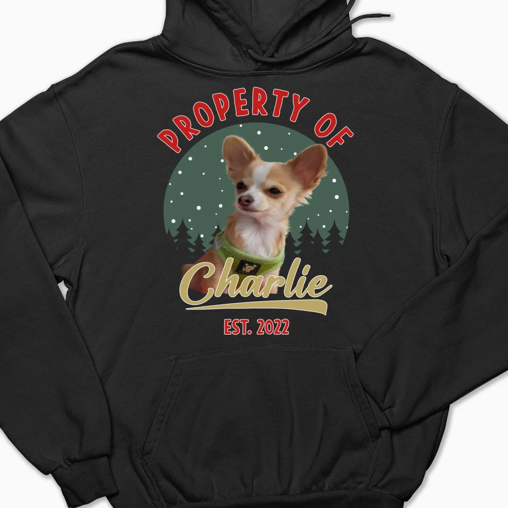 Property Of Funny Dogs Photo - Personalized Custom Hoodie - Image 7