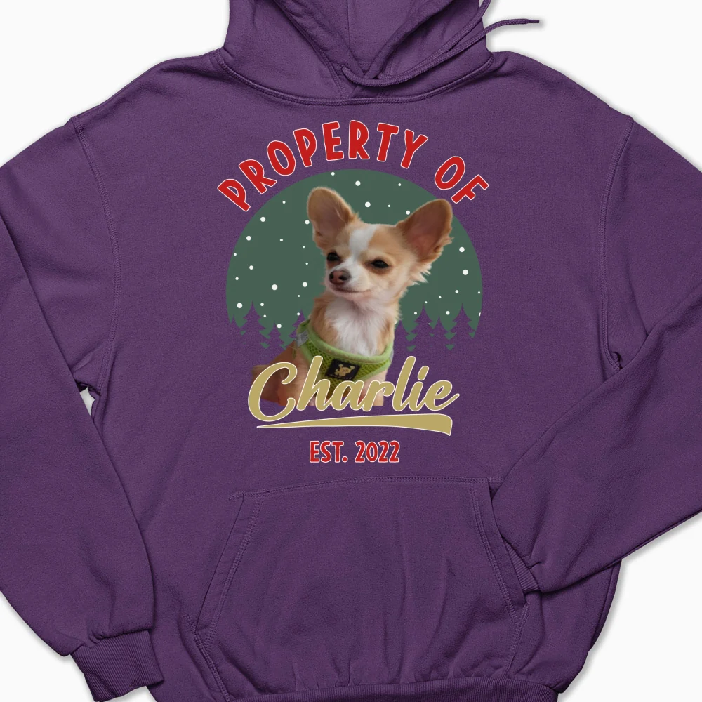 Property Of Funny Dogs Photo - Personalized Custom Hoodie - Image 9