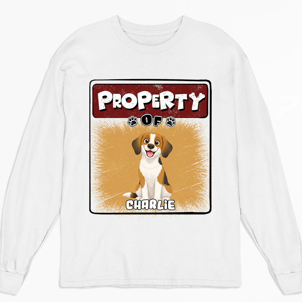 Property Of Story Dog - Personalized Custom Long Sleeve T-Shirt
