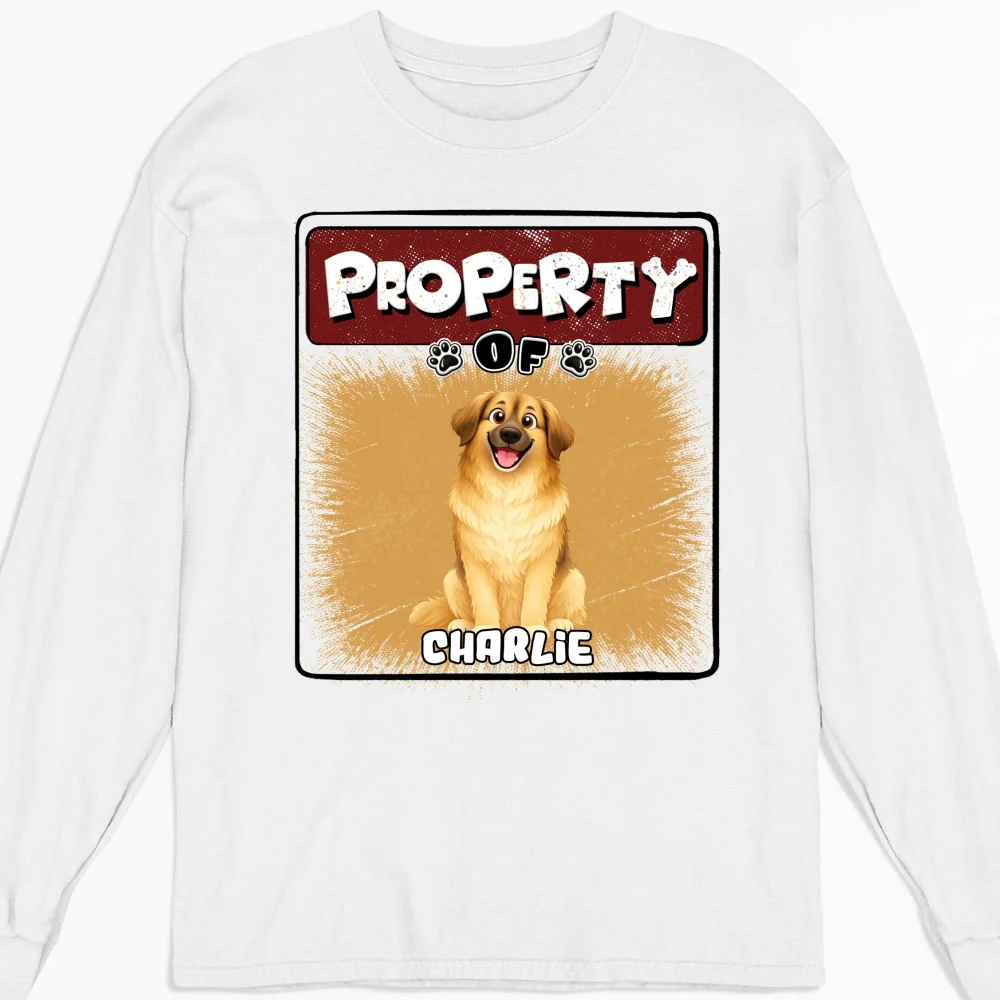 Property Of Story Dog - Personalized Custom Long Sleeve T-Shirt - Image 5