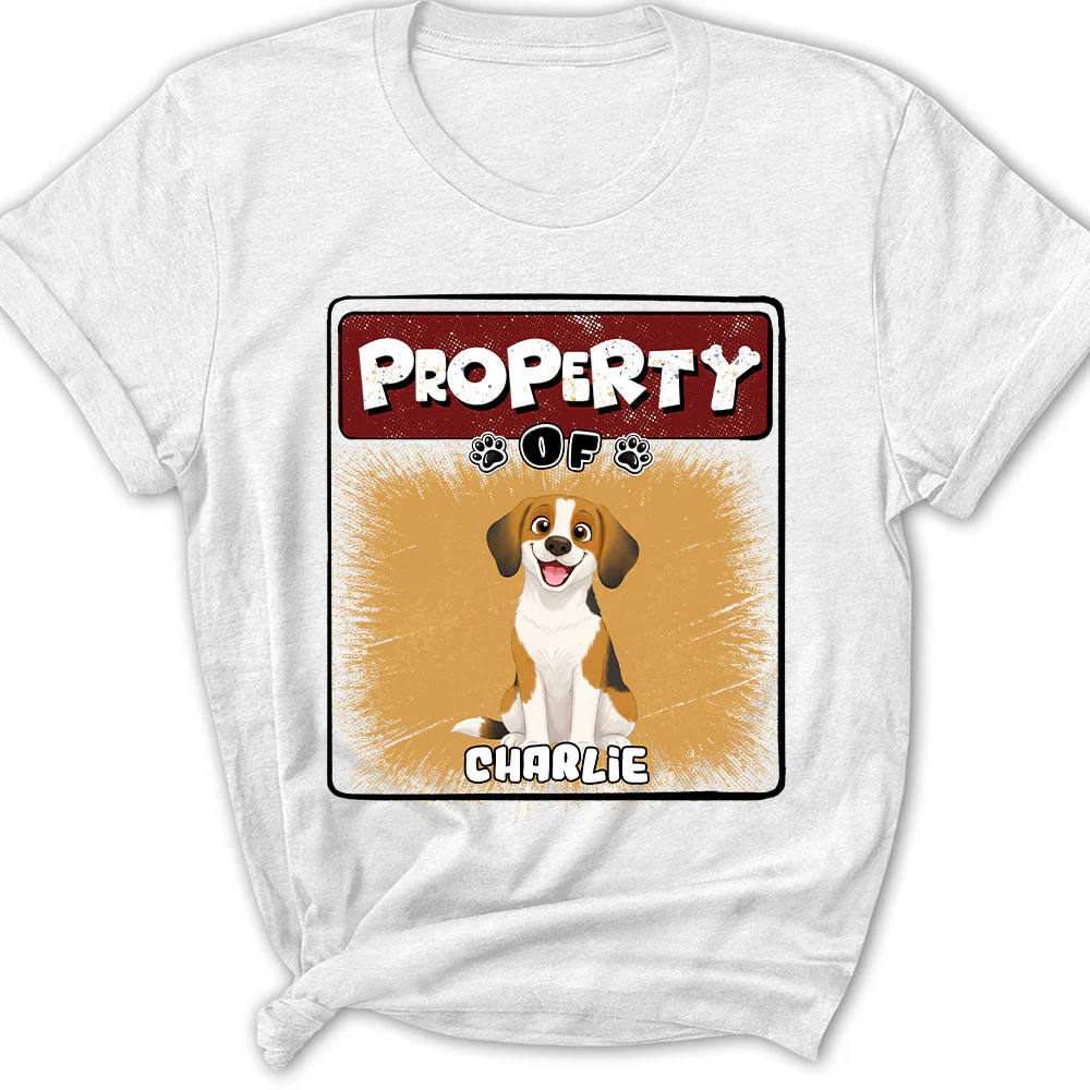 Property Of Story Dog - Personalized Custom Women's T-Shirt