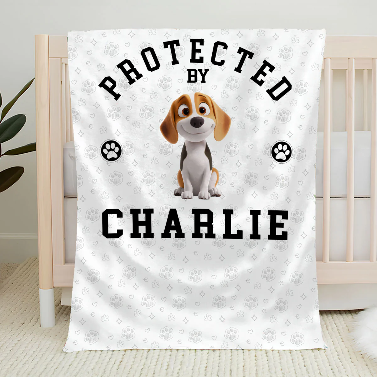 Protected Always By Love - Personalized Custom Fleece Blanket