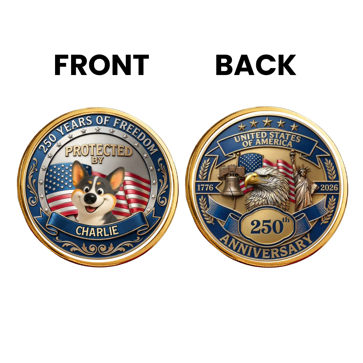 Protected By - Personalized Custom Commemorative Keepsake Coin - Image 8