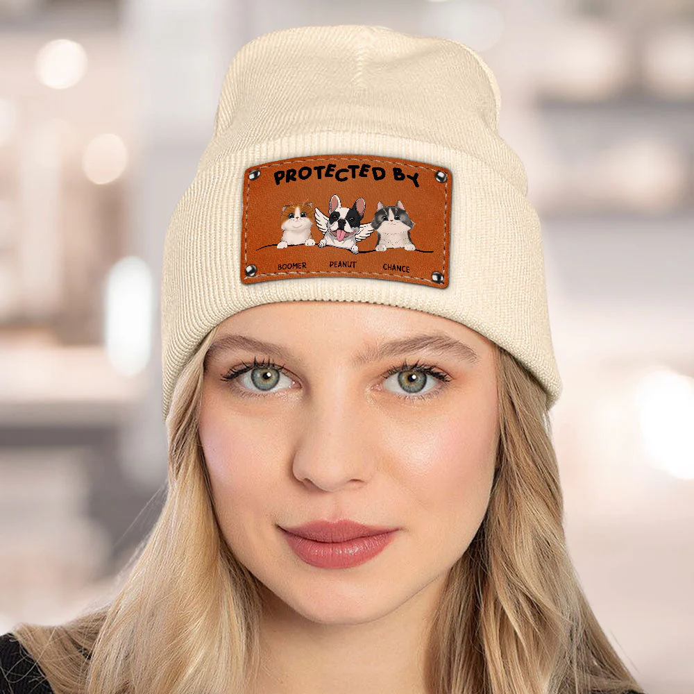 Protected By Pets - Personalized Custom Beanie - Image 3