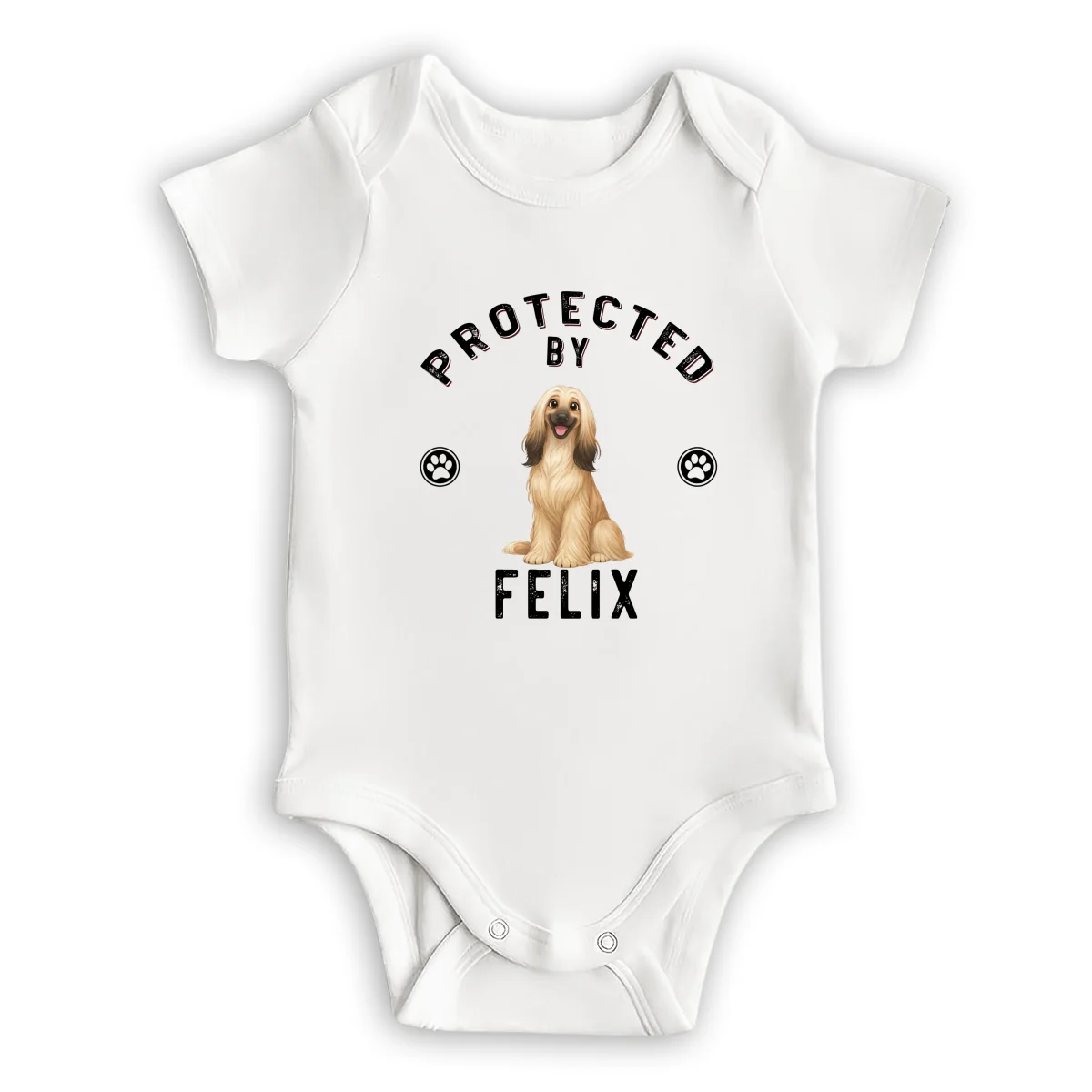 Protected By Storybook Pet - Personalized Custom Baby Onesie - Image 6