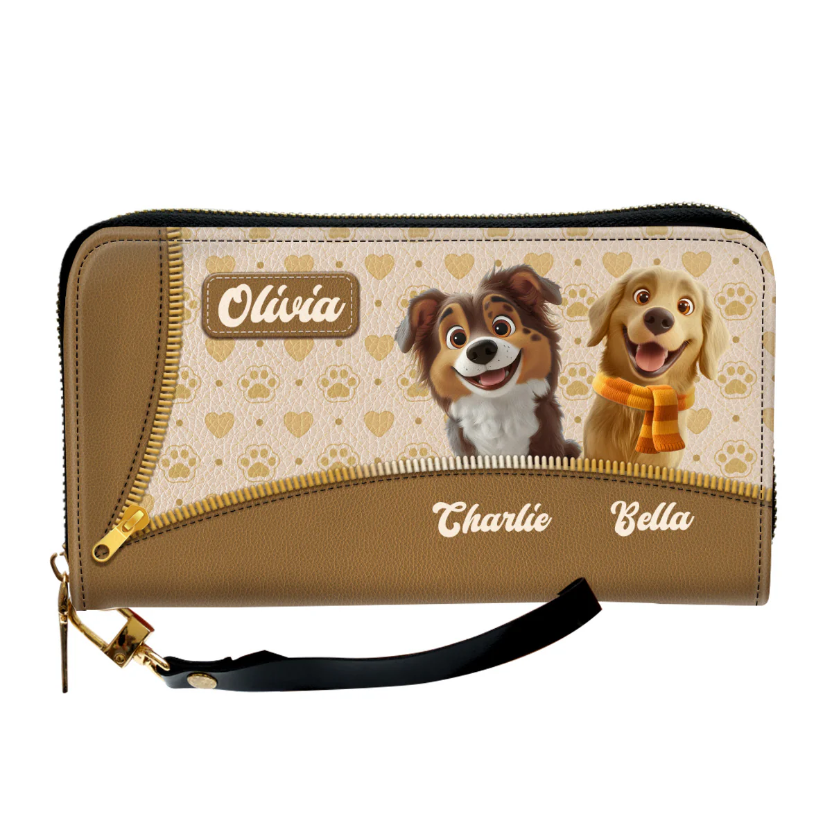 Proud Mom - Personalized Custom Leather Wallet