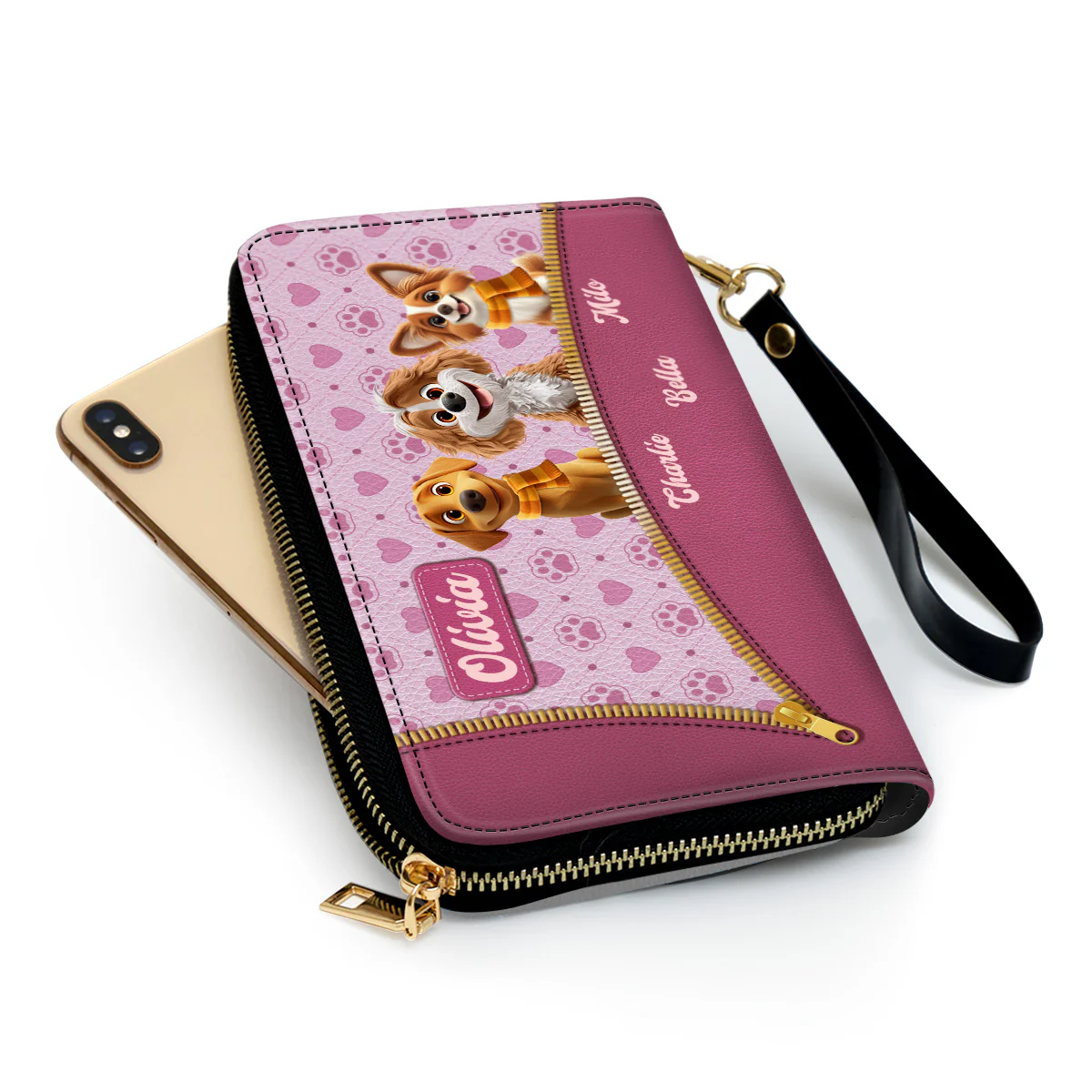 Proud Mom - Personalized Custom Leather Wallet - Image 3