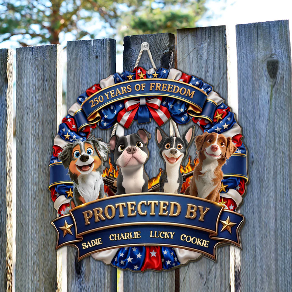 Proud Of Freedom - Personalized Custom Wood Sign - Image 2