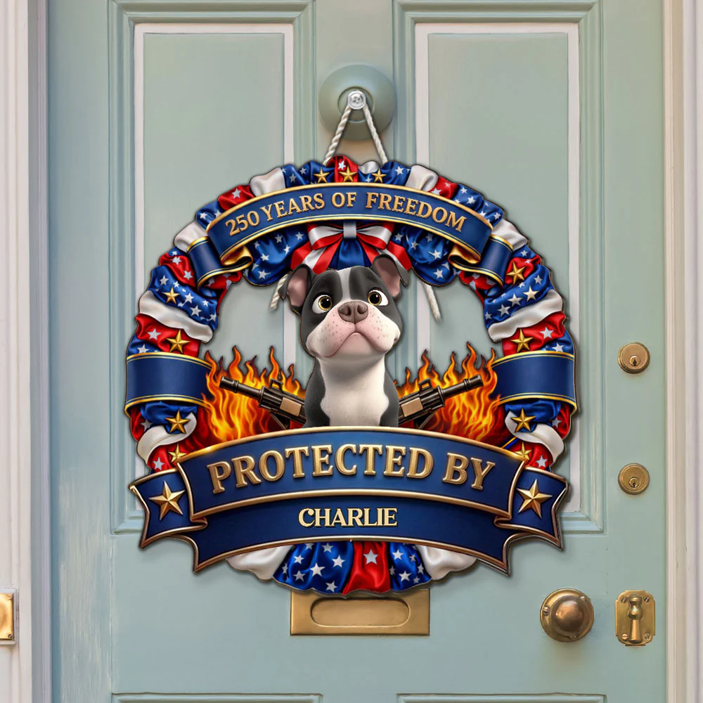 Proud Of Freedom - Personalized Custom Wood Sign - Image 3
