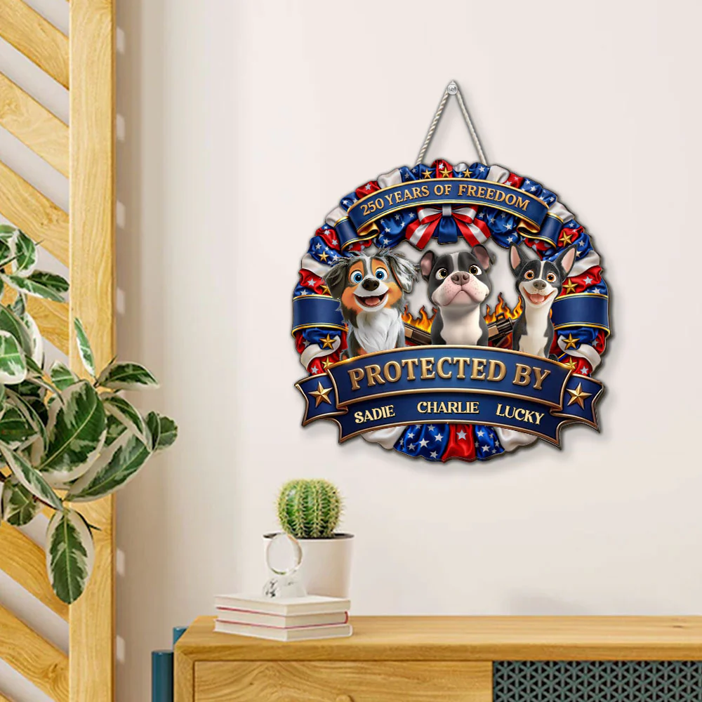 Proud Of Freedom - Personalized Custom Wood Sign - Image 5