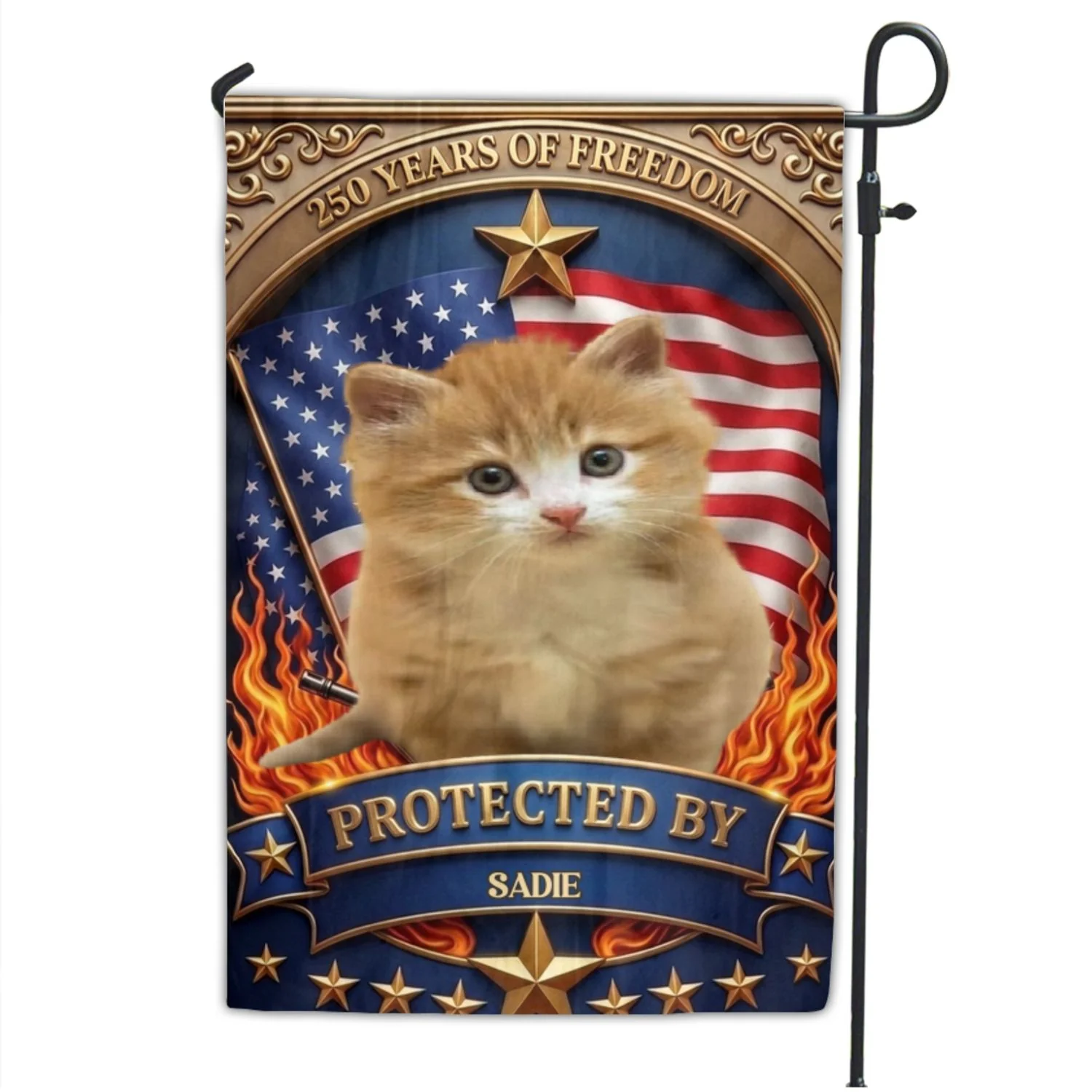 Proud Of Freedom Photo - Personalized Custom Flag - Image 7