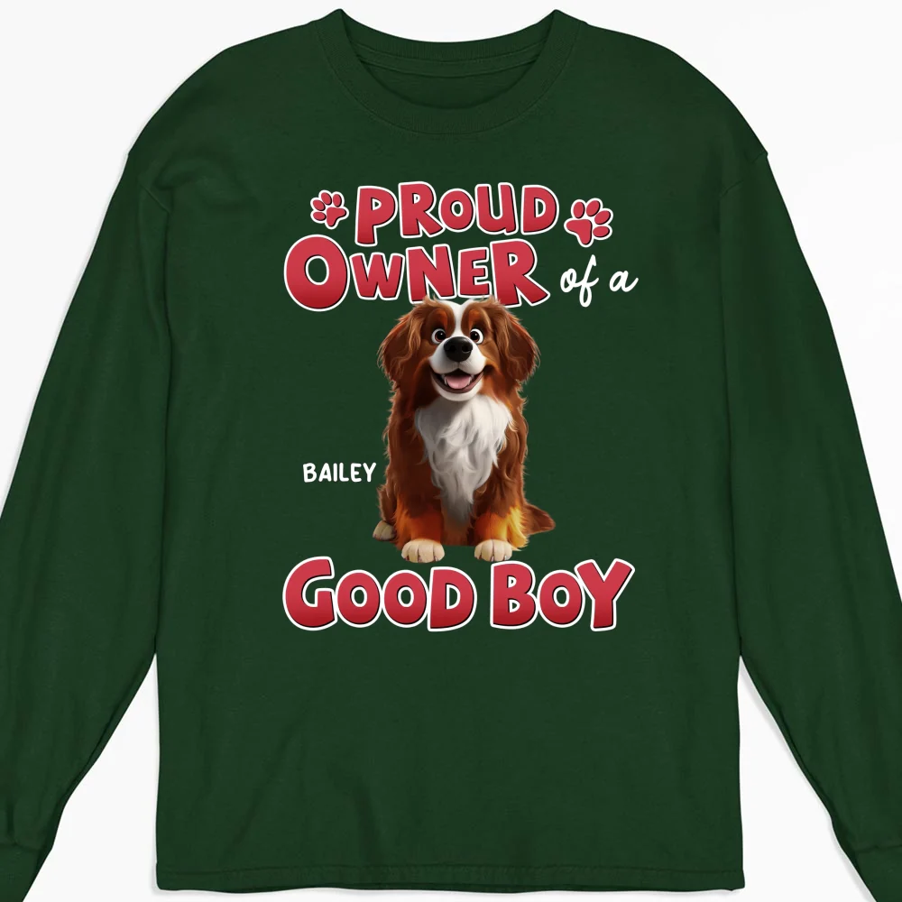 Proud Owner Of A Good Baby - Personalized Custom Long Sleeve T-shirt - Image 6