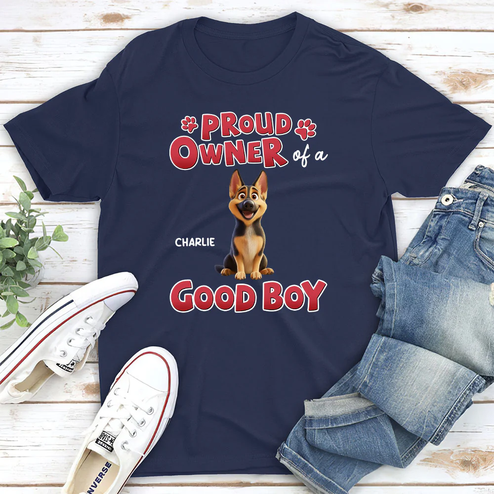 Proud Owner Of A Good Baby - Personalized Custom Unisex T-Shirt - Image 2