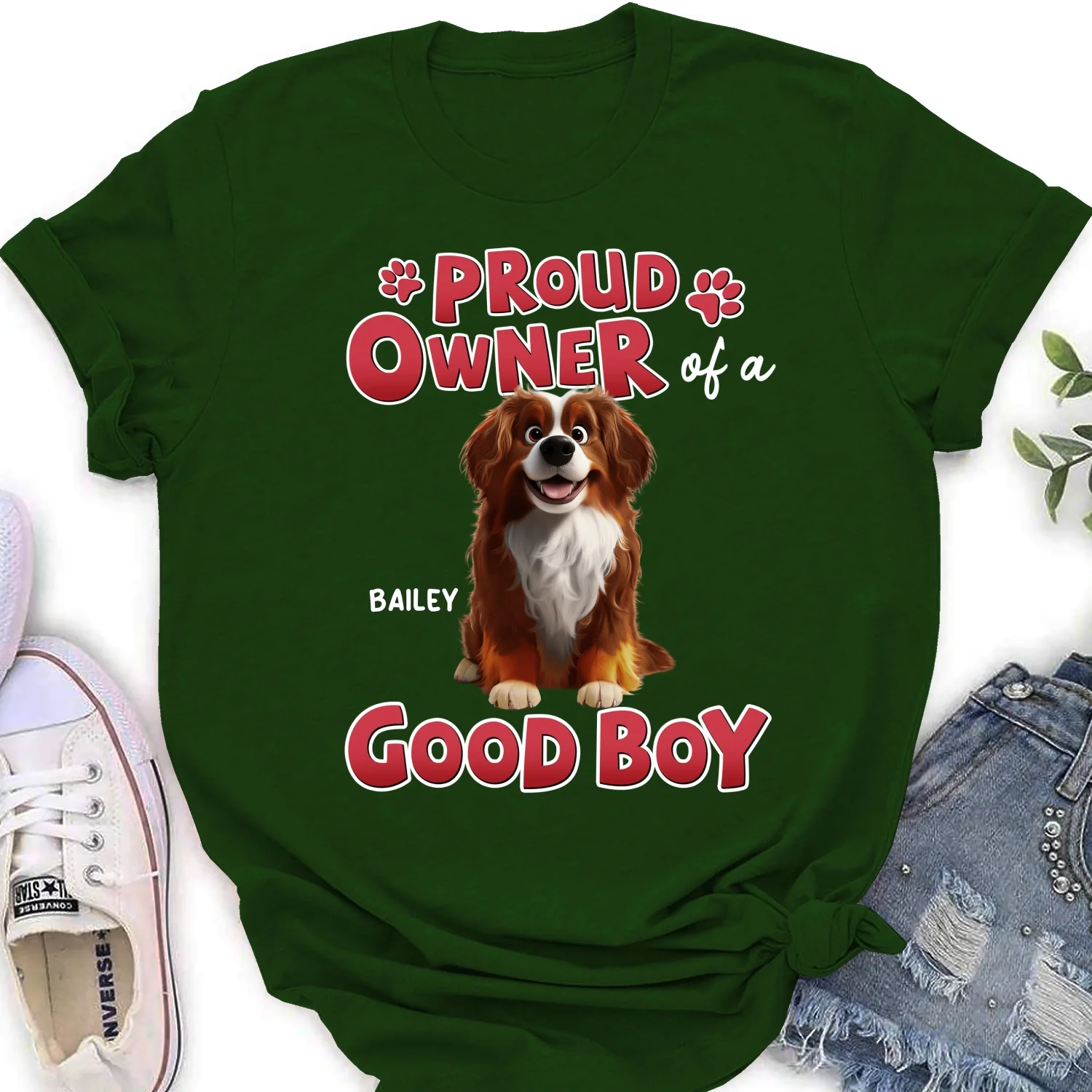 Proud Owner Of A Good Baby - Personalized Custom Women's T-shirt - Image 8