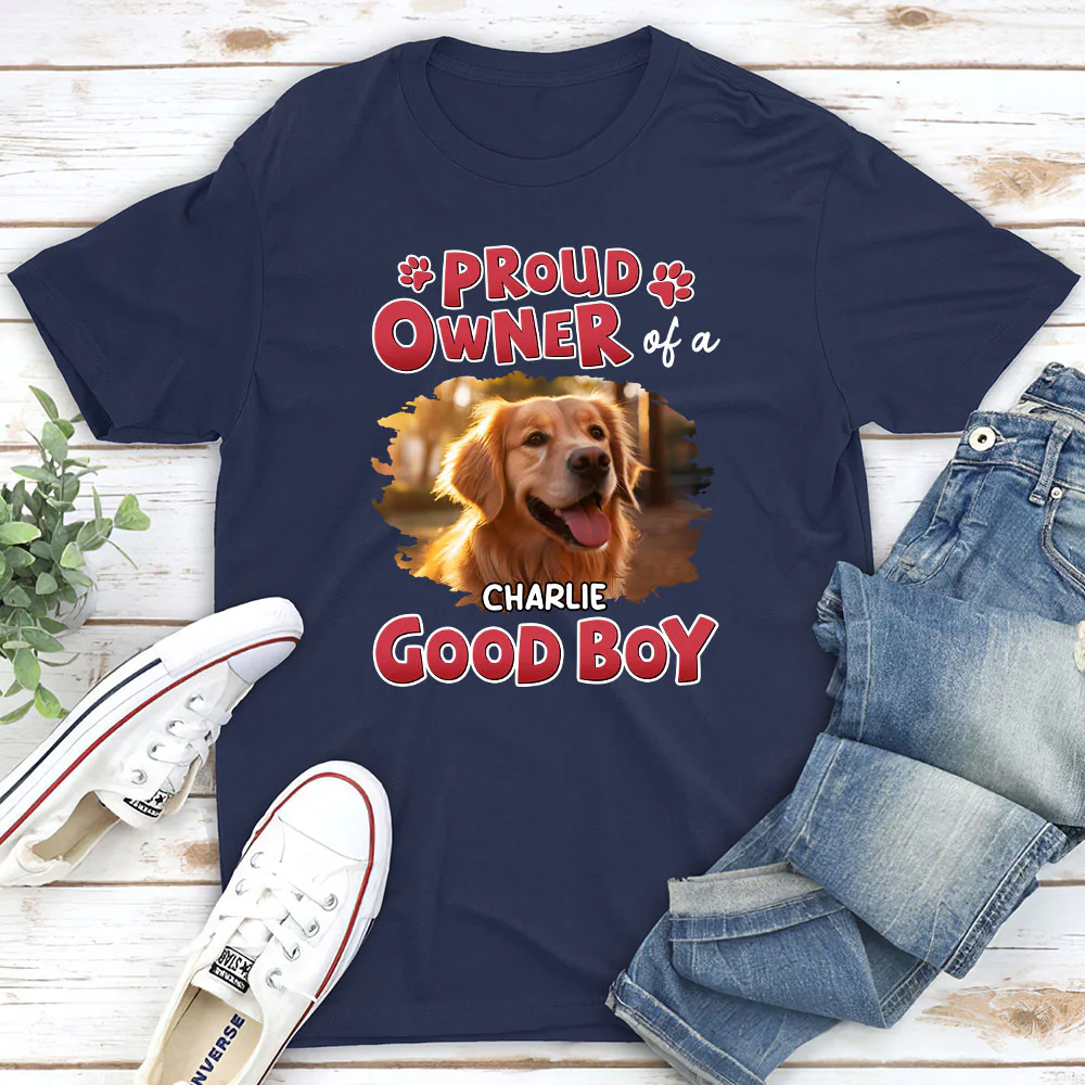 Proud Owner Of A Good Baby Photo - Personalized Custom Unisex T-Shirt - Image 2