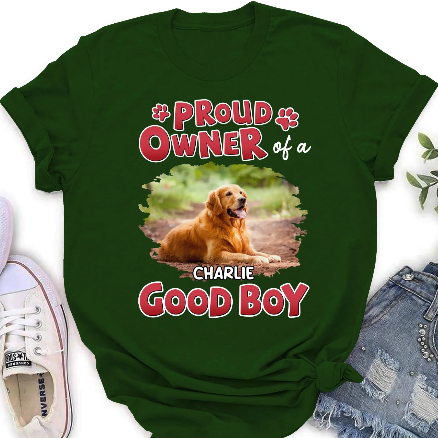 Proud Owner Of A Good Baby Photo - Personalized Custom Women's T-shirt - Image 5