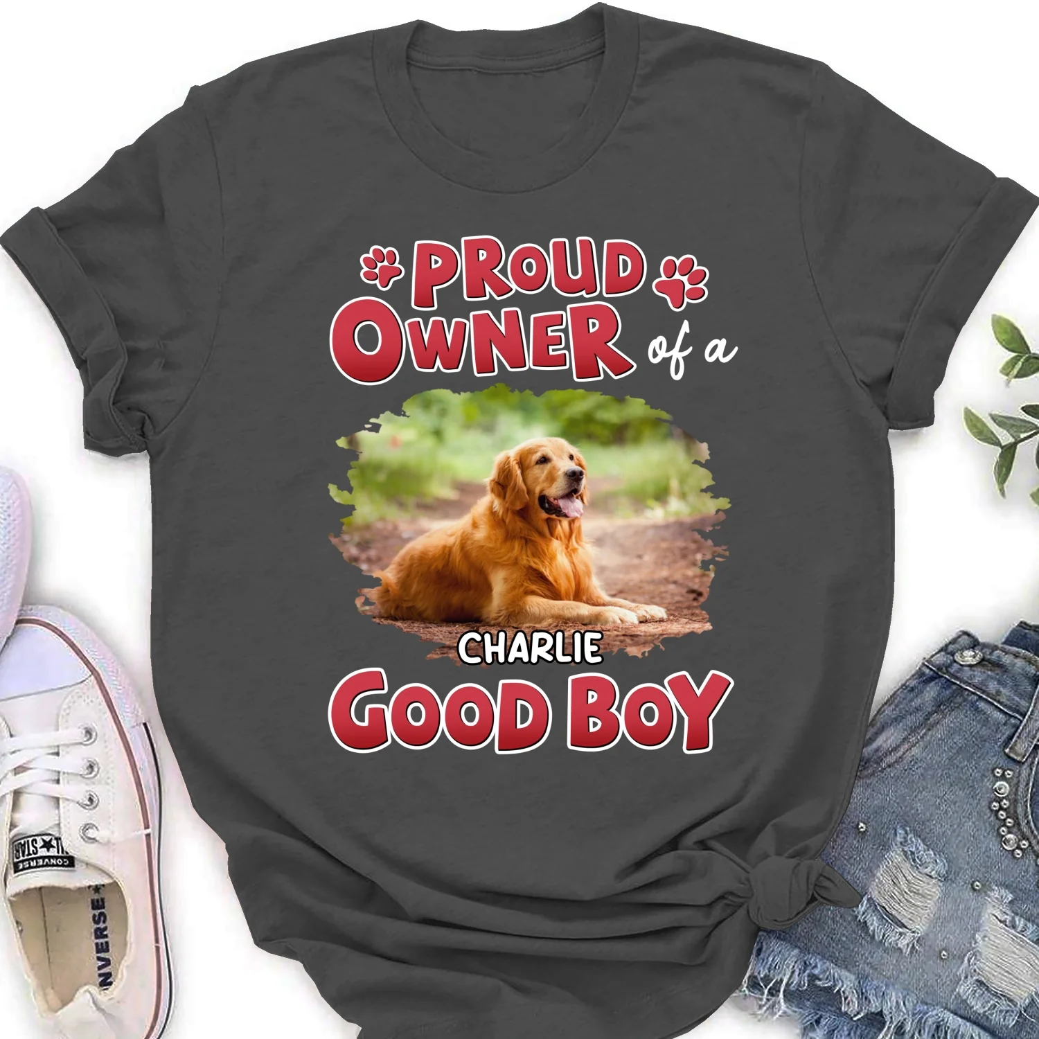 Proud Owner Of A Good Baby Photo - Personalized Custom Women's T-shirt - Image 6