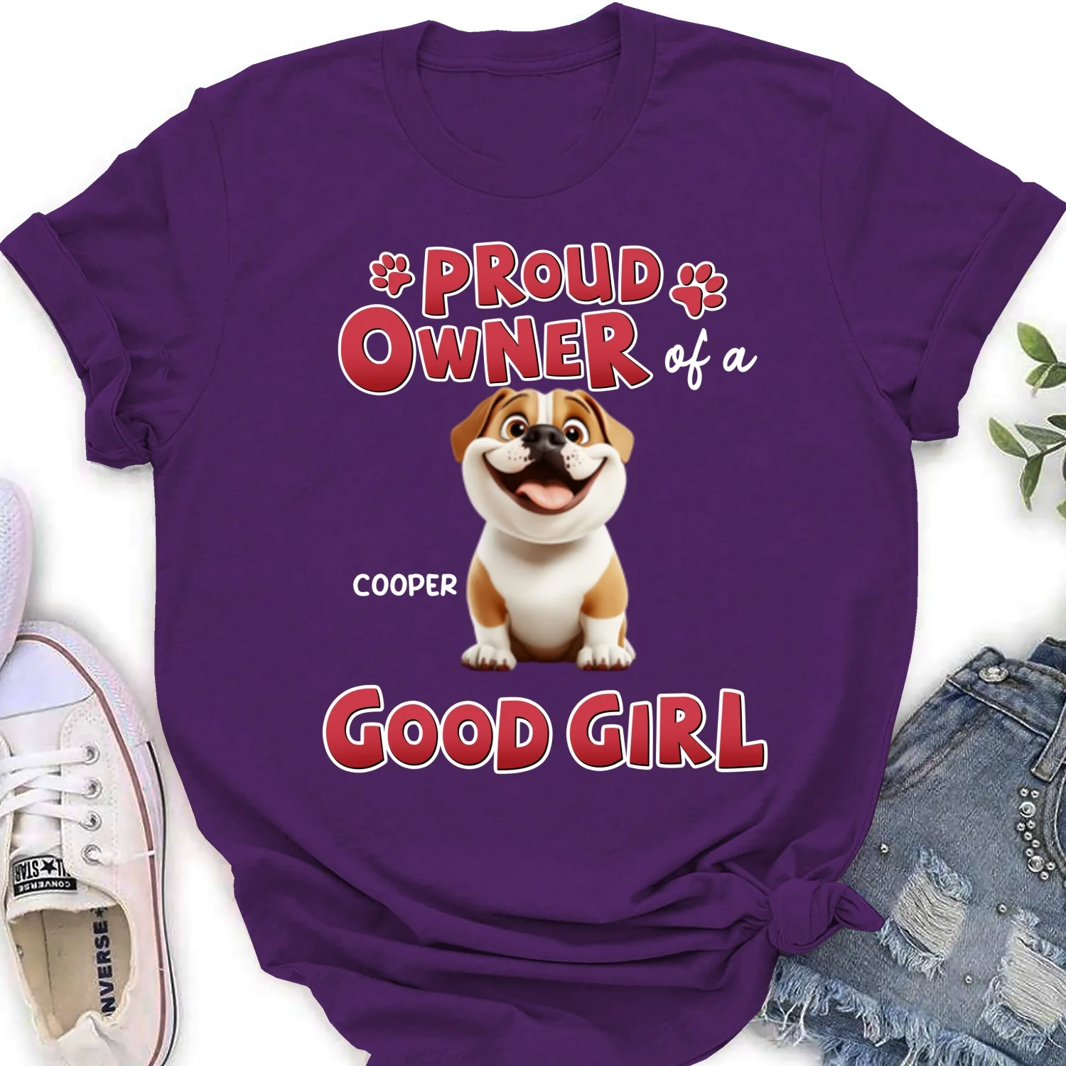 Proud Owner Of Good Babies - Personalized Custom Women's T-shirt - Image 10