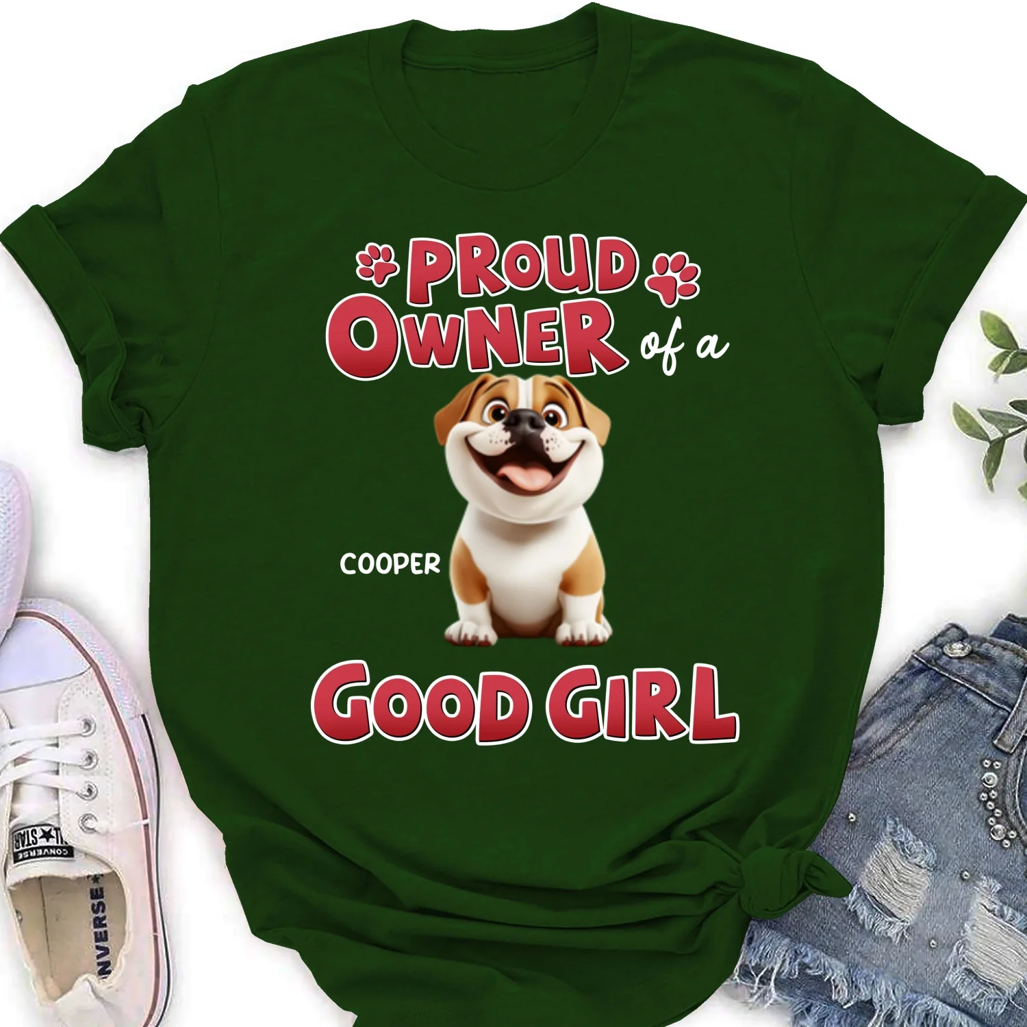 Proud Owner Of Good Babies - Personalized Custom Women's T-shirt - Image 8
