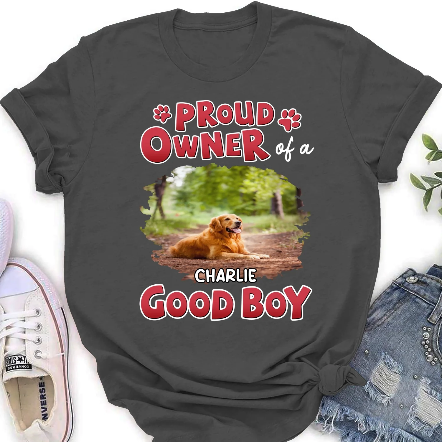 Proud Owner Of Good Babies Photo - Personalized Custom Women's T-shirt - Image 7